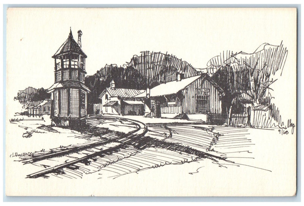 c1950's Midwest Old Settlers and Thrashers Reunion Mount Pleasant IA Postcard
