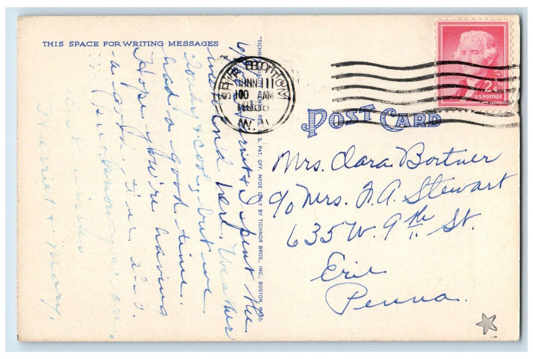 c1950's Greetings from Surf City New Jersey NJ Vintage Posted Postcard