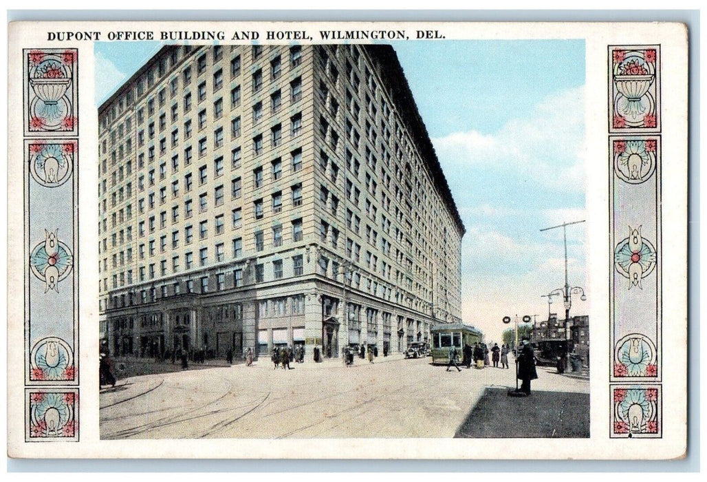 c1910 Dupont Office Building Hotel Wilmington Delaware Antique Vintage Postcard