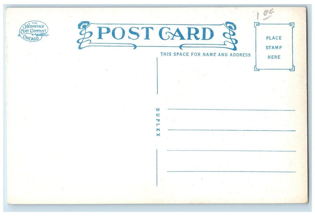 c1920 St Mary Lake Seminary Station of the Cross Mundelein Illinois IL Postcard