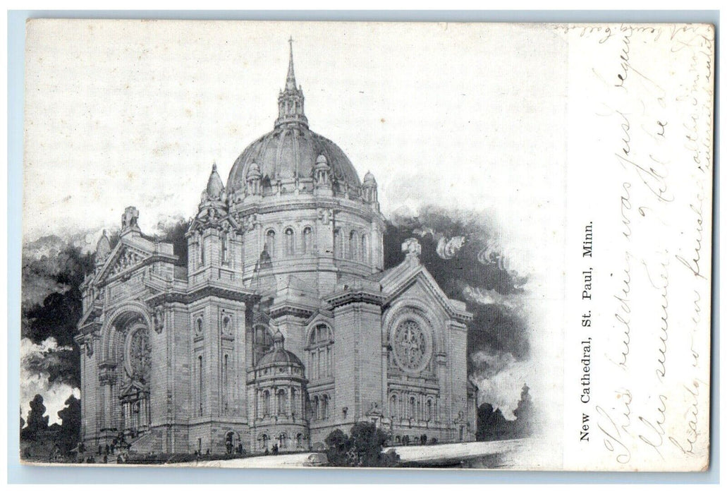c1910 New Cathedral Church Chapel Exterior Building St. Paul Minnesota Postcard