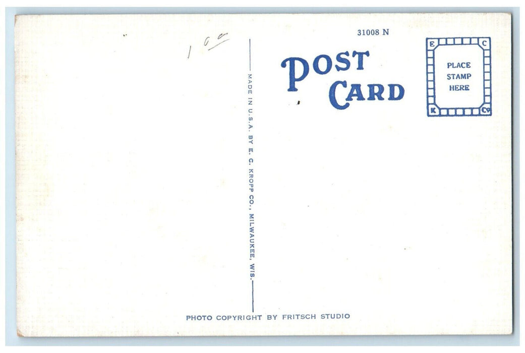 c1940 Junior Senior High School Exterior Building Owatonna Minnesota MN Postcard