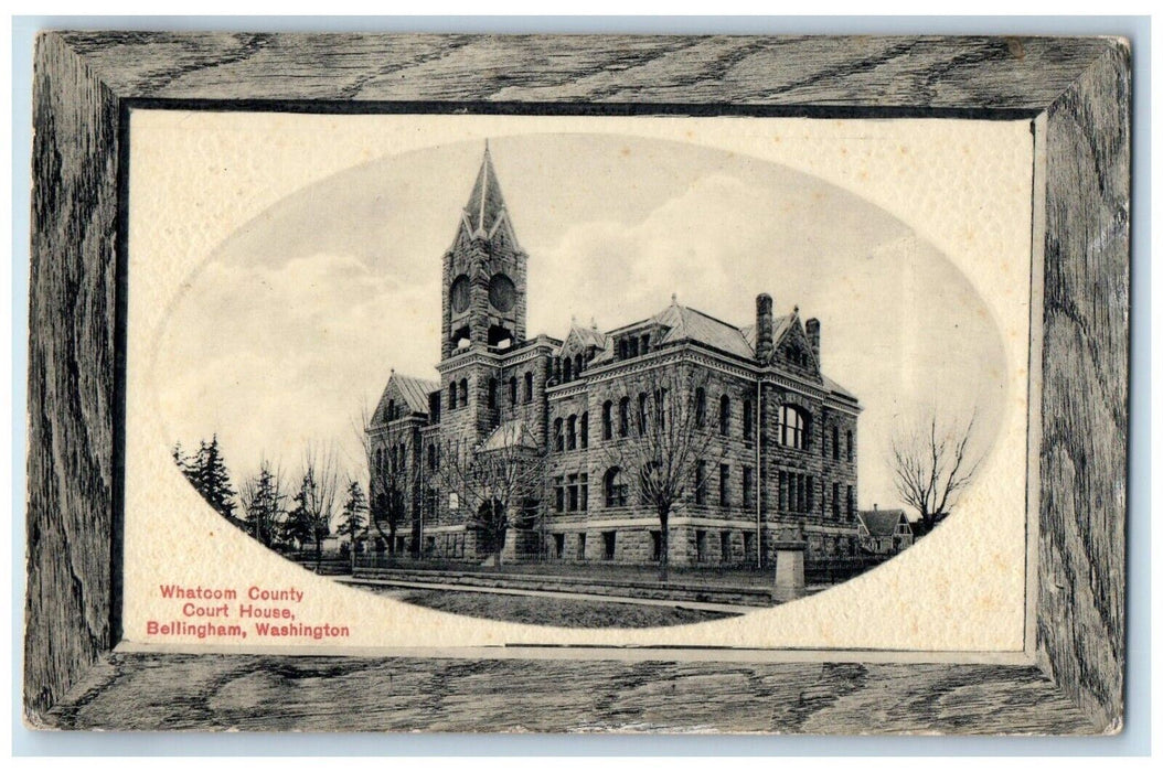 c1910 Whatcom County Court House Bellingham Washington WA Posted Postcard