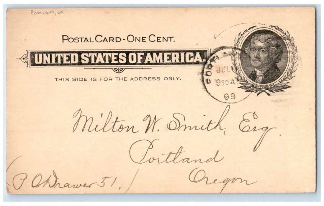 1899 Meeting of Committee at Library Association Portland Oregon OR  Postal Card