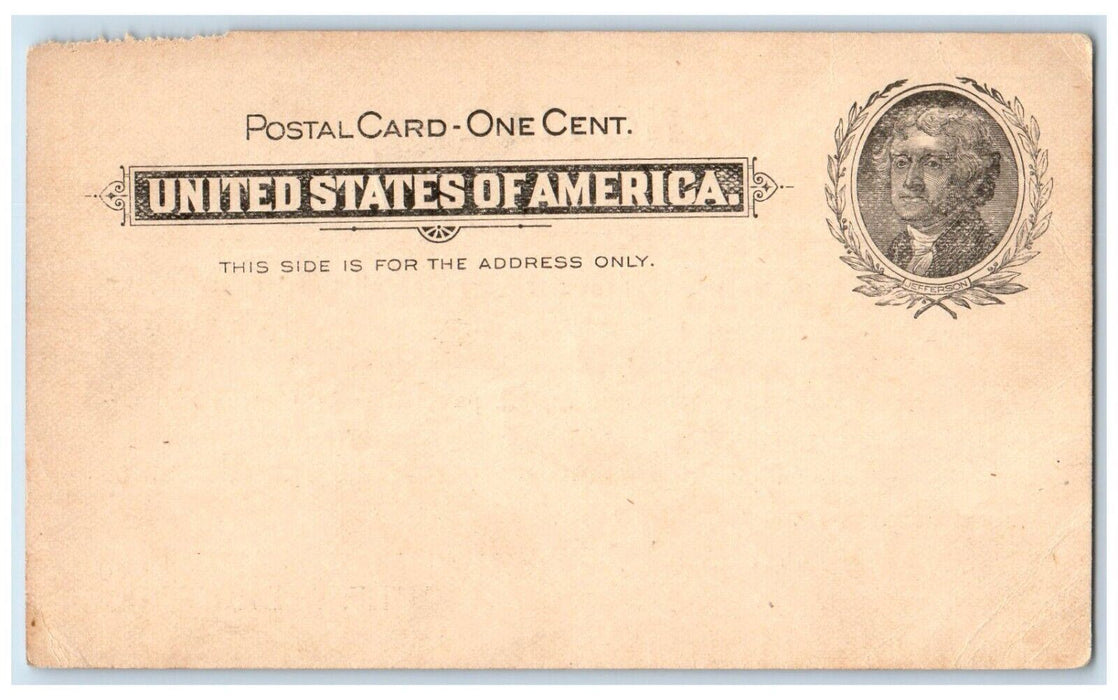 c1880's Notice Letter from Ohle & Broeker New York City NY Postal Card