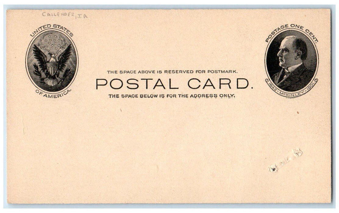 1902 Mr Groves Received Money For Loss Callender Iowa IA Postal Card