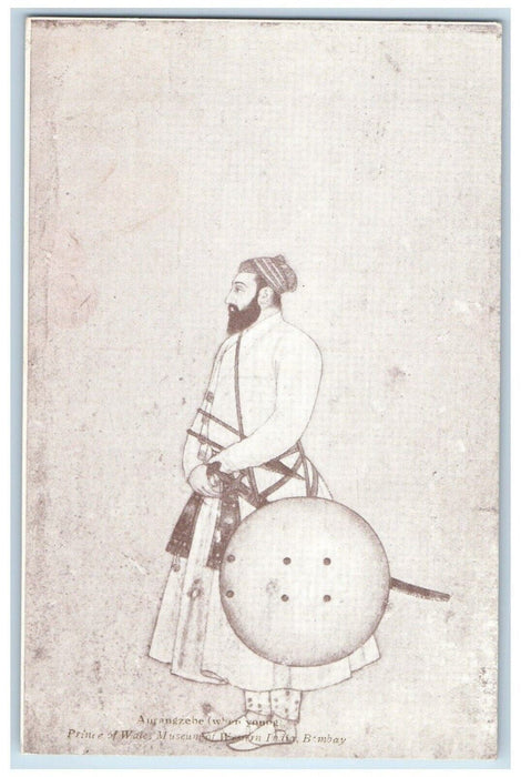 c1910's Aurangzeb Prince Of Wales Museum Bombay Emperor Western India Postcard