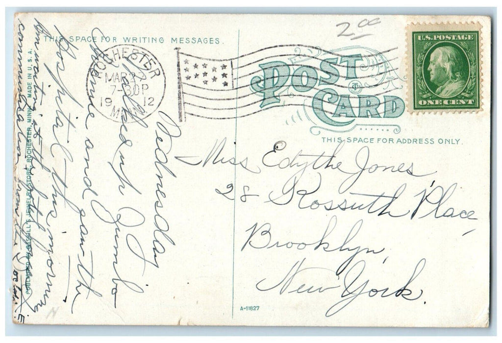 1912 St Mary Hospital Building Rochester Minnesota MN Antique Vintage Postcard