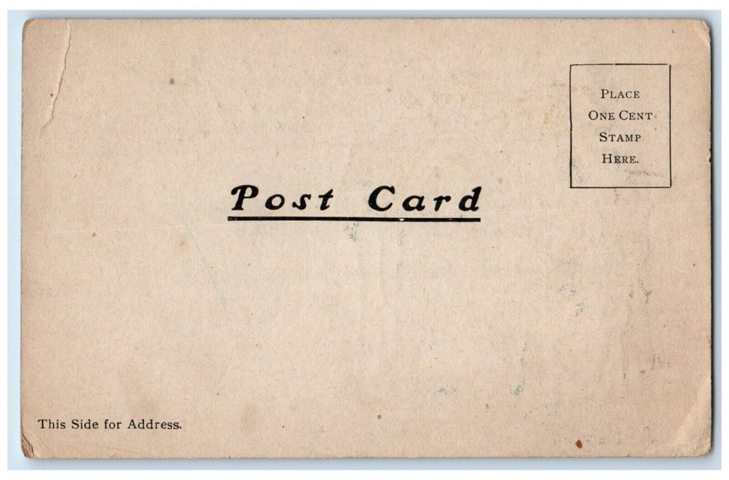 c1905 You're Certainly A Fortune Cuss Couple Romance Unposted Antique Postcard