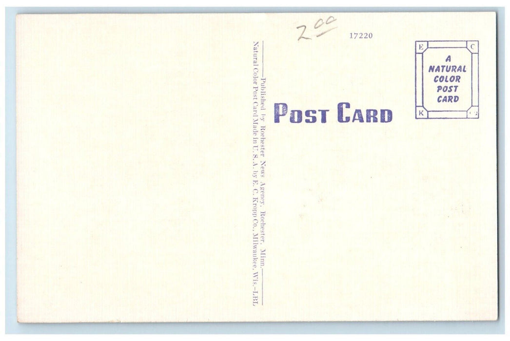 c1940 West Wing St Mary Hospital Rochester Minnesota MN Vintage Antique Postcard