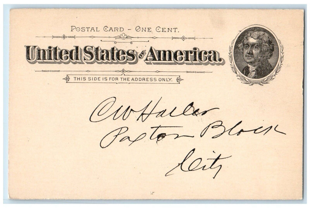 c1880's Fixing Walks Steps A Stutzer & Co. Omaha Nebraska NE Postal Card