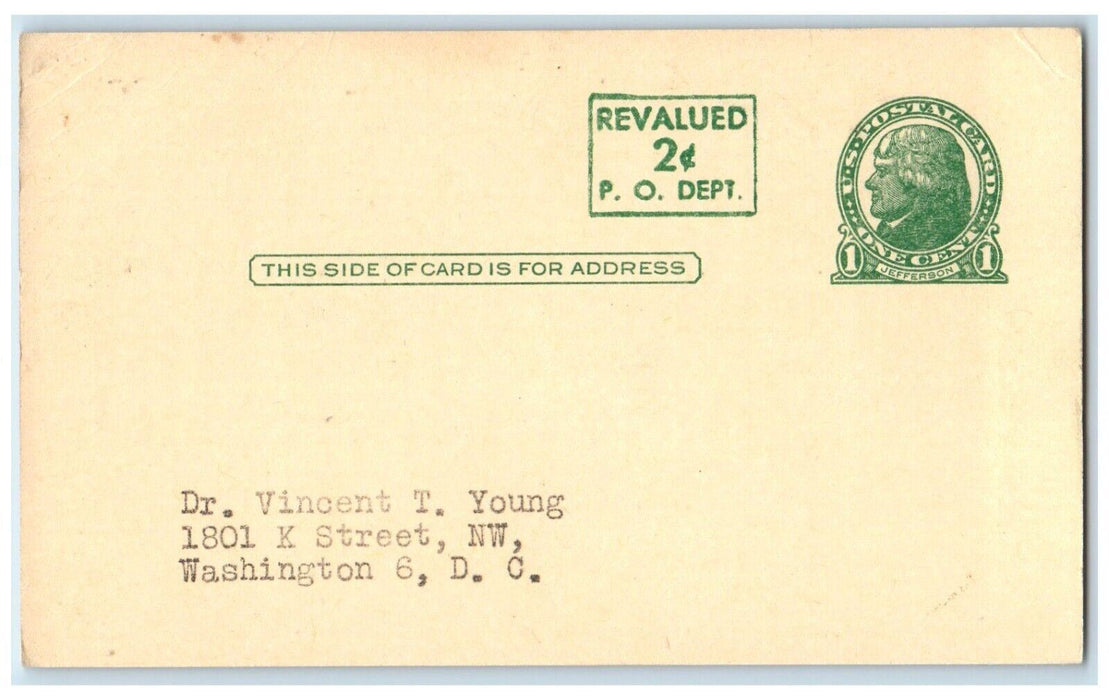 c1950's Novogran ZD Gilman Inc Advertisement Washington DC Antique Postal Card