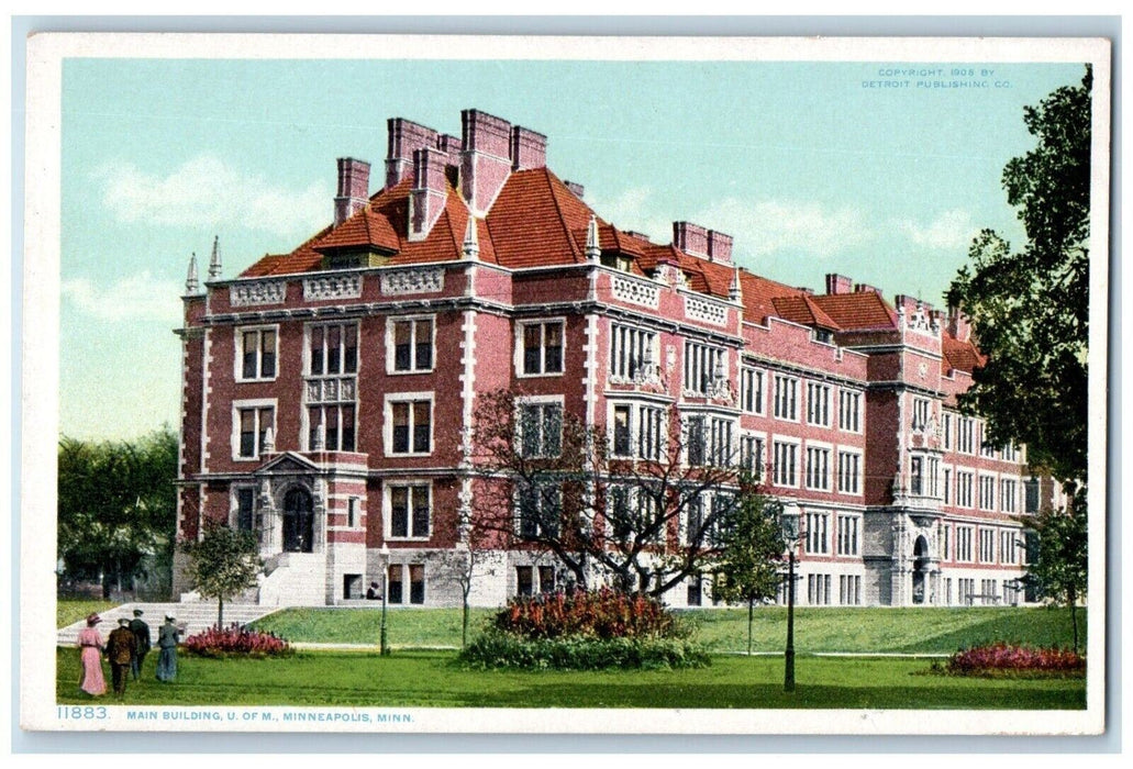 c1910 Main Building University Minnesota Minneapolis Minnesota Vintage Postcard