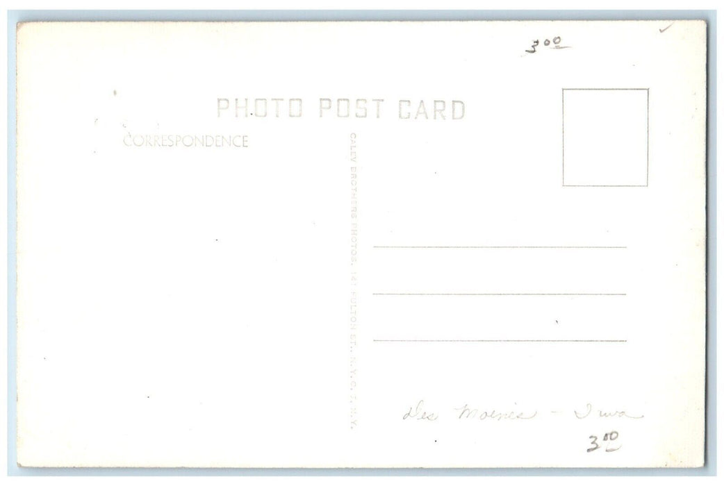 c1910's First Chapel Christ Scientist Des Moines Iowa IA RPPC Photo Postcard