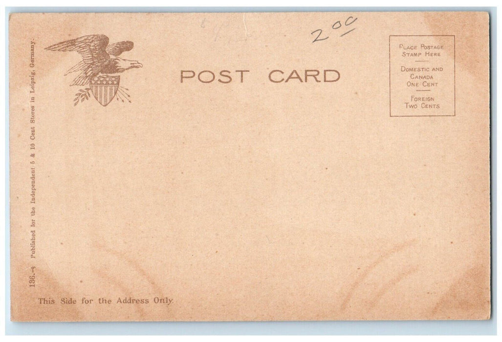 1907 Congregational Church Michigan City Indiana IN Unposted Antique Postcard