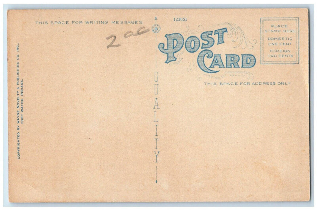 c1930's Marion National Bank Building Marion Indiana IN Vintage Postcard