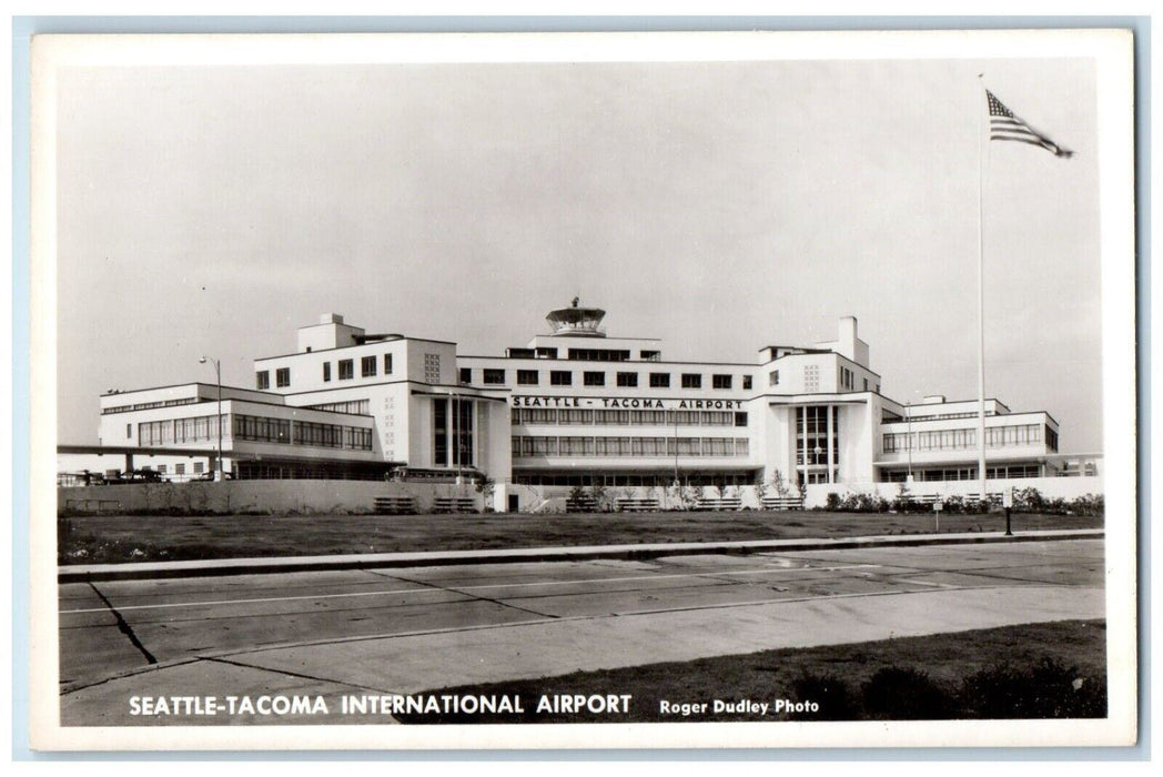 c1940's Seattle Tacoma International Airport Washington WA RPPC Photo Postcard