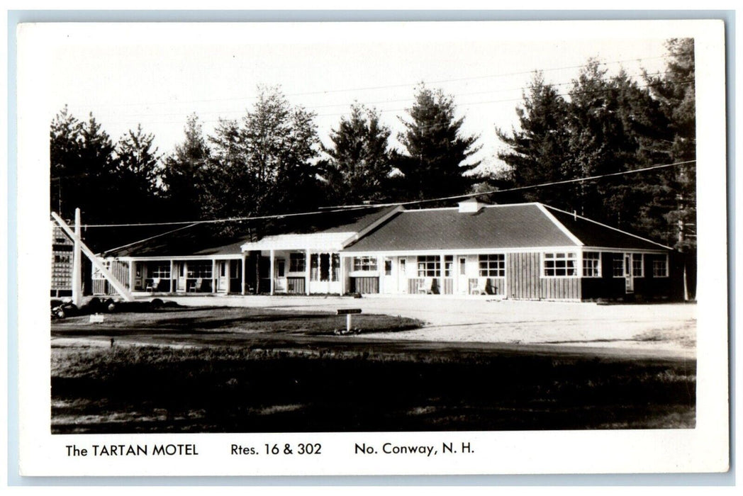 c1910's The Tartan Motel North Conway New Hampshire NH RPPC Photo Postcard