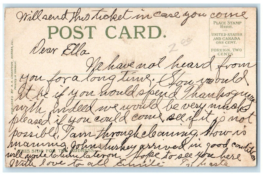 c1905 Cotton Mills New York Str. Bridge Exterior River Aurora Illinois Postcard