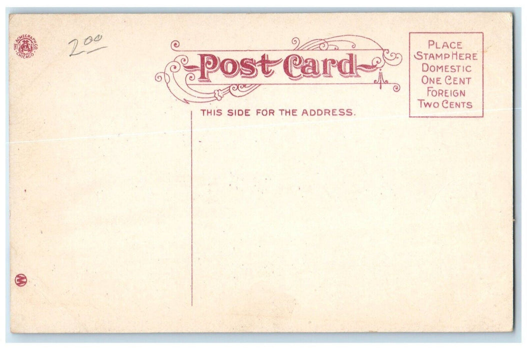c1910 Illinois Central Bridge Omaha Council Bluffs River Lake Illinois Postcard