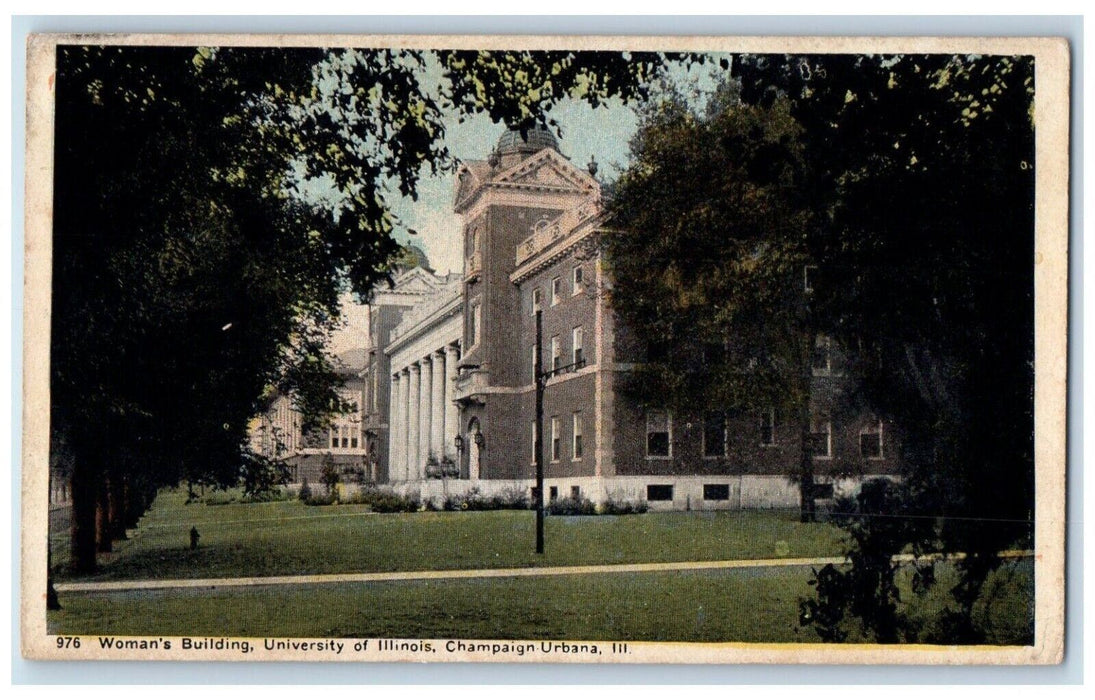 c1920 Woman's Building University Illinois Champaign Urbana Illinois IL Postcard