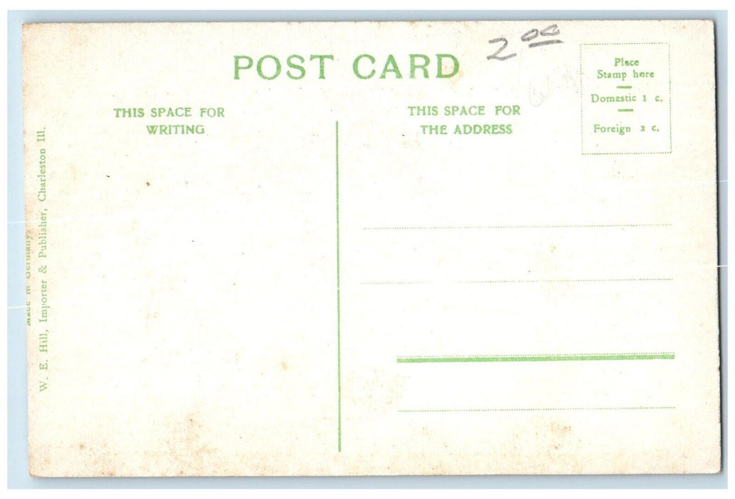 c1910 Eastern Illinois State Normal School Exterior Charleston Illinois Postcard