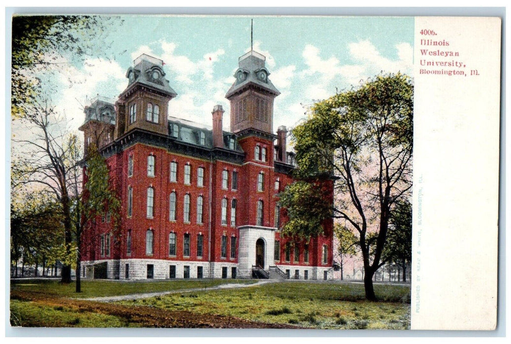 c1905 Illinois Wesleyan University Exterior Field Bloomington Illinois Postcard
