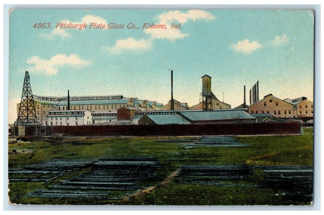 c1910 Pittsburgh Plate Glass Co. Kokomo Indiana IN Unposted Antique Postcard