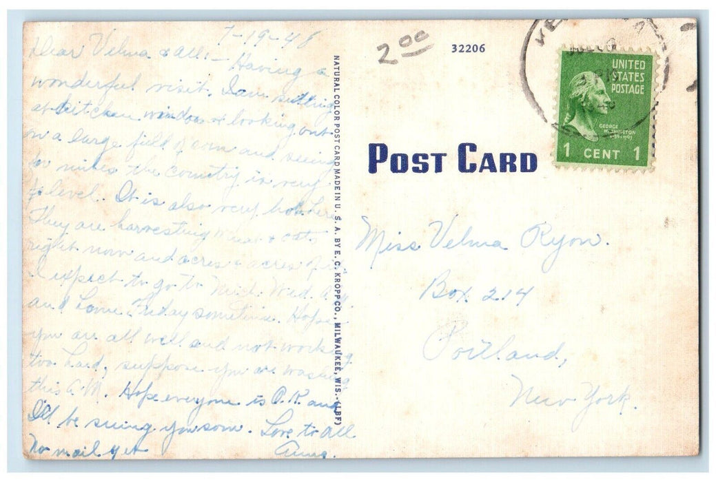 c1940's Fish Hatchery Roadside Rochester Indiana IN Posted Vintage Postcard