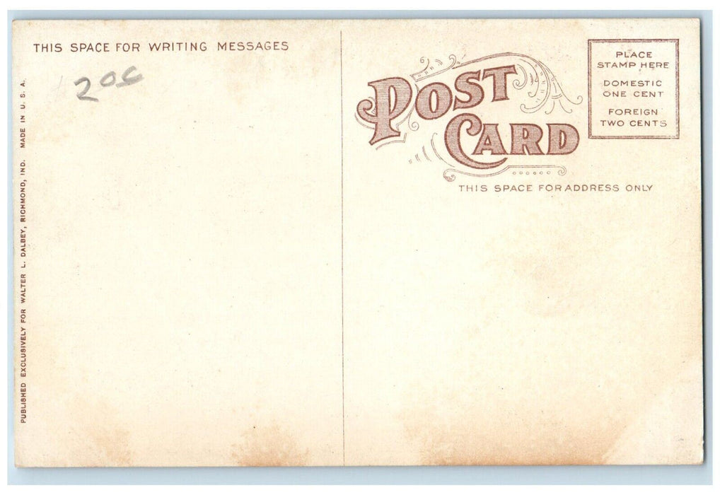 c1910's Bear Cage Glen Miller Park Richmond Indiana IN Antique Postcard