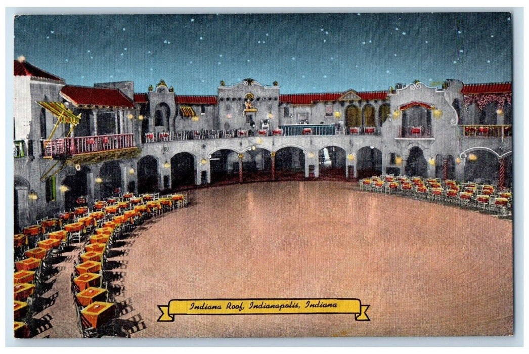 c1940 Indiana Roof Starlight Ballroom Indianapolis Indiana IN Antique Postcard