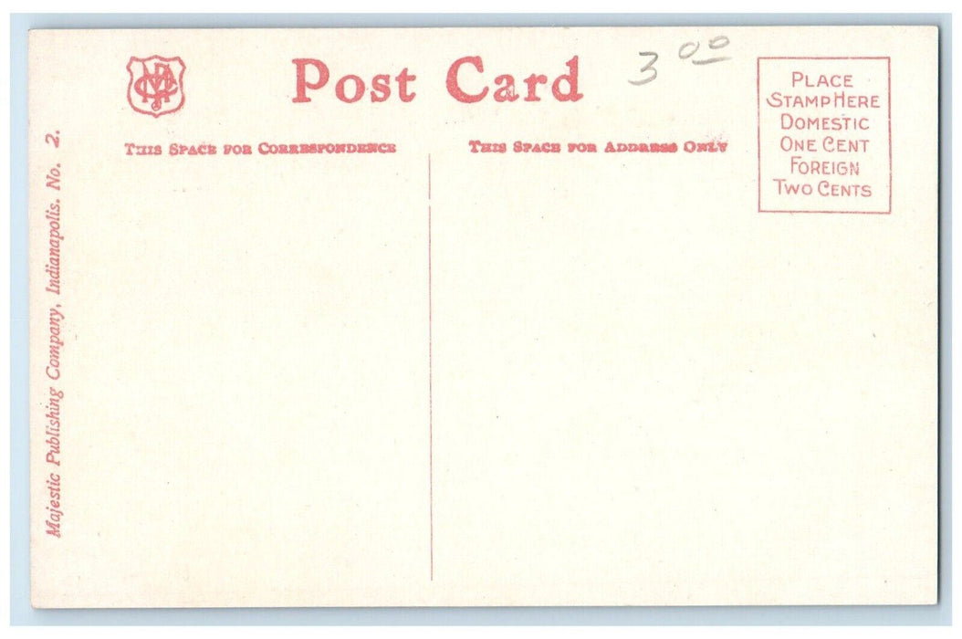 c1910 Meridian St Methodist Episcopal Church Indianapolis Indiana IN Postcard