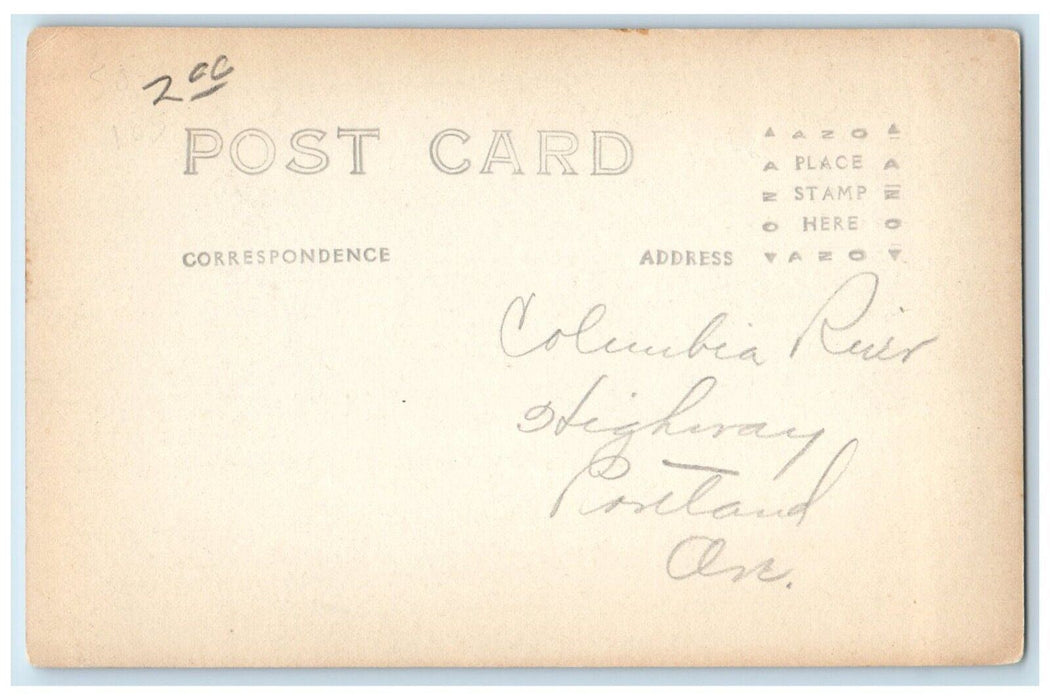 c1920's Oneonta Bluff And Tunnel View Eddy Oregon OR RPPC Photo Postcard