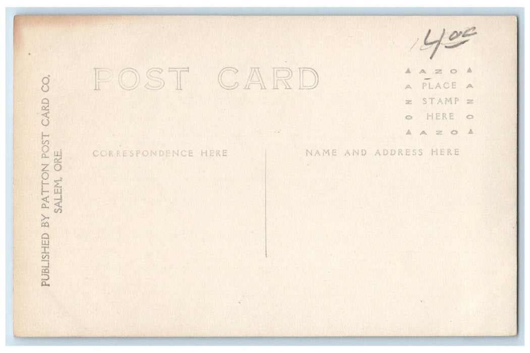 c1910's Business Section From State Capital Dome Salem OR RPPC Photo Postcard