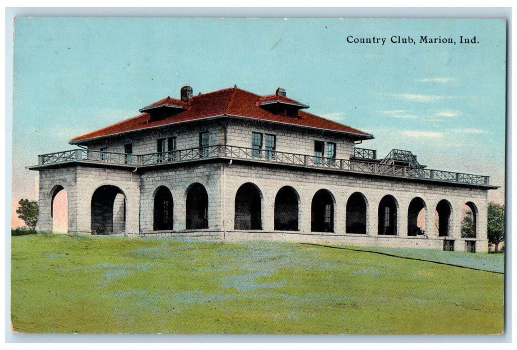 c1910 Country Club Marion Indiana IN SH Knox & Co. Posted Antique Postcard