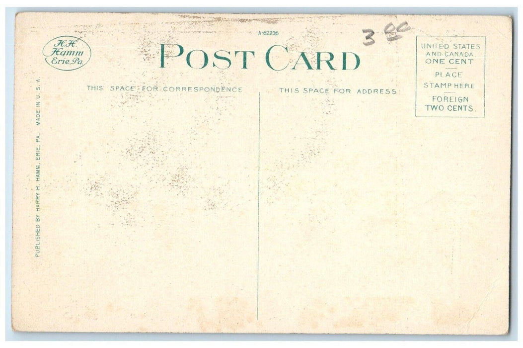 c1940's Masonic Temple Marion Indiana IN Unposted Vintage Postcard