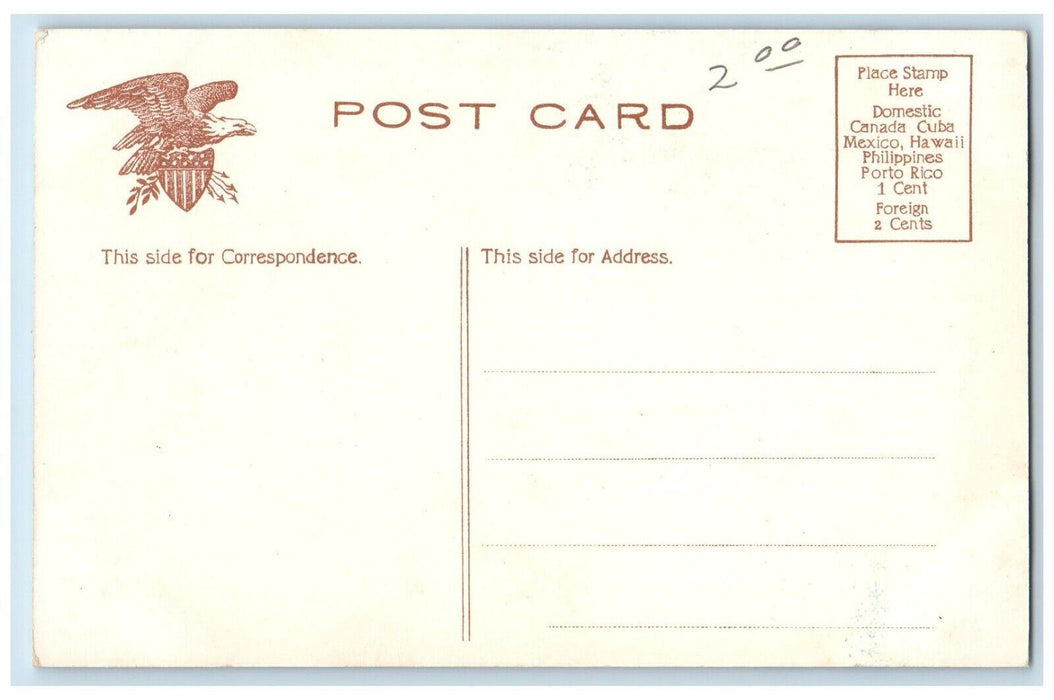 c1910's Soldiers And Sailors Monument South Bend Indiana IN Antique Postcard
