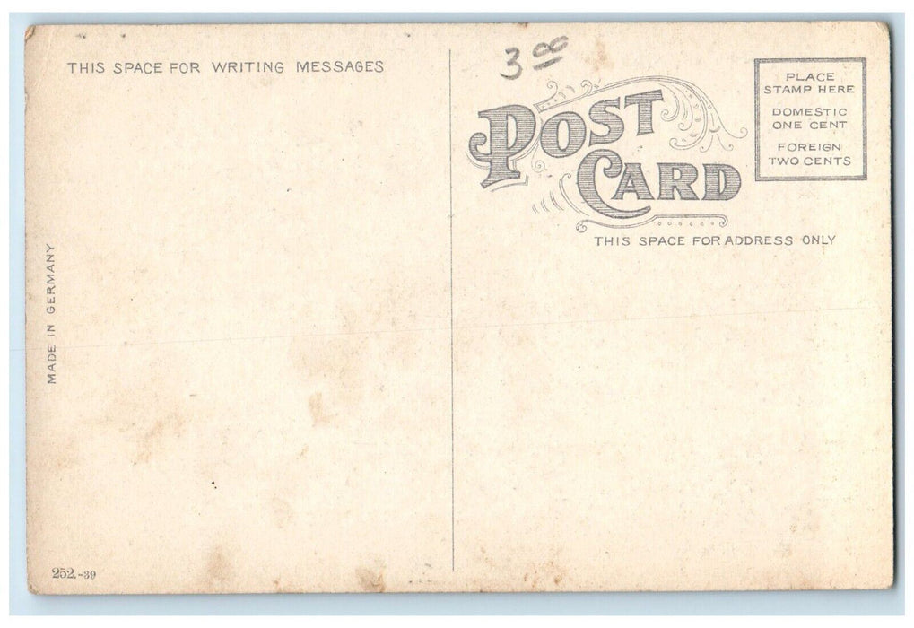 c1910 Boating Saint Mary Lake St Marys Indiana Antique Vintage Unposted Postcard