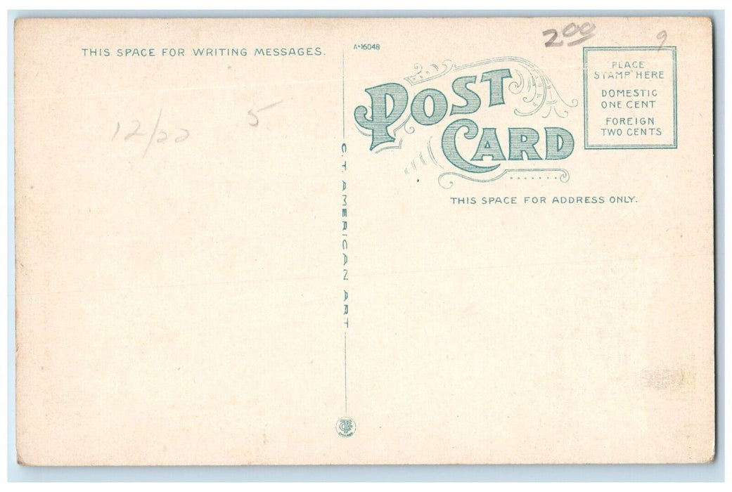 c1920's The Grotto Notre Dame University Notre Dame Indiana IN Antique Postcard