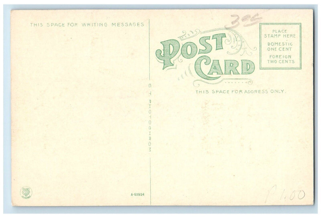 c1930's Pumping Station South Bend Indiana IN Unposted Antique Postcard