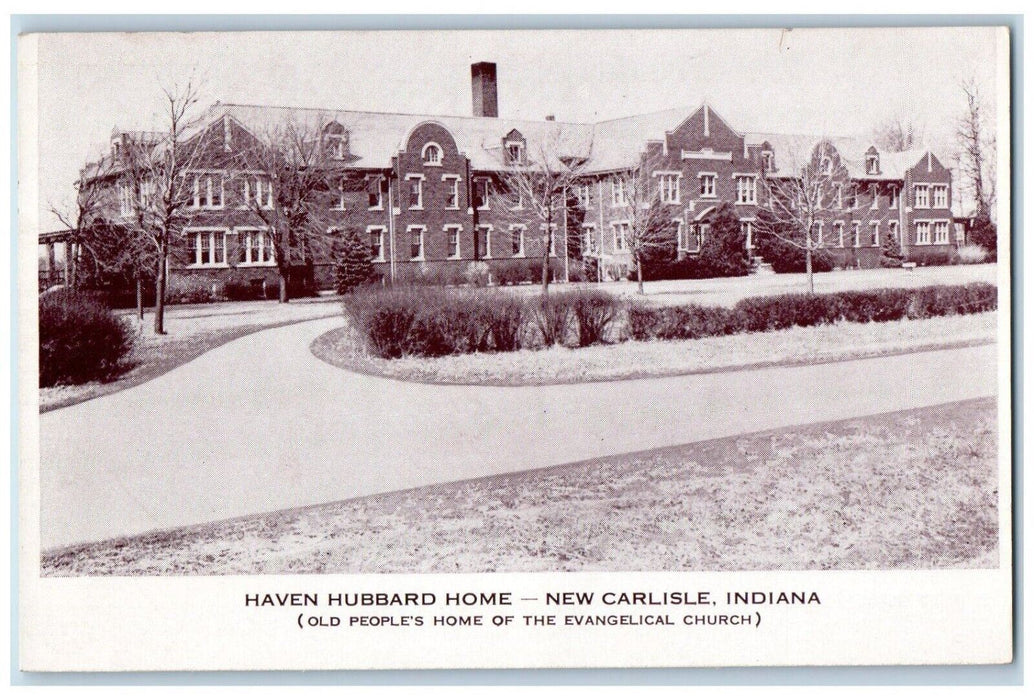 c1940's Haven Hubbard Home New Carlisle Indiana IN Vintage Unposted Postcard