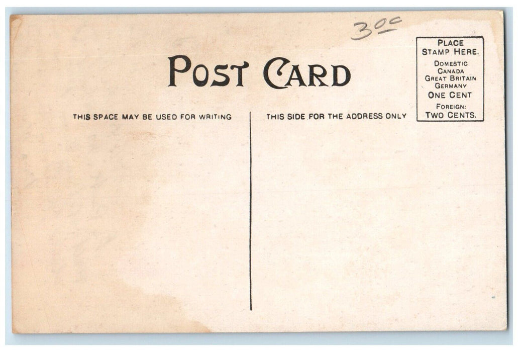 c1910 Entrance and Depot Winona Lake Indiana IN Unposted Antique Postcard