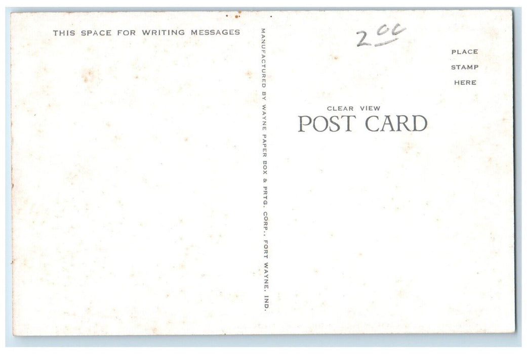 c1940 Residences Plymouth Street Road Bremen Indiana IN Vintage Antique Postcard