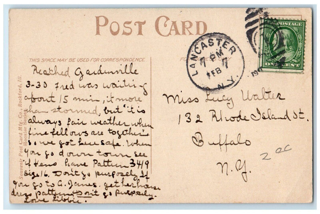 c1910 Gospel Trumpet Home Building Anderson Indiana IN Vintage Antique Postcard