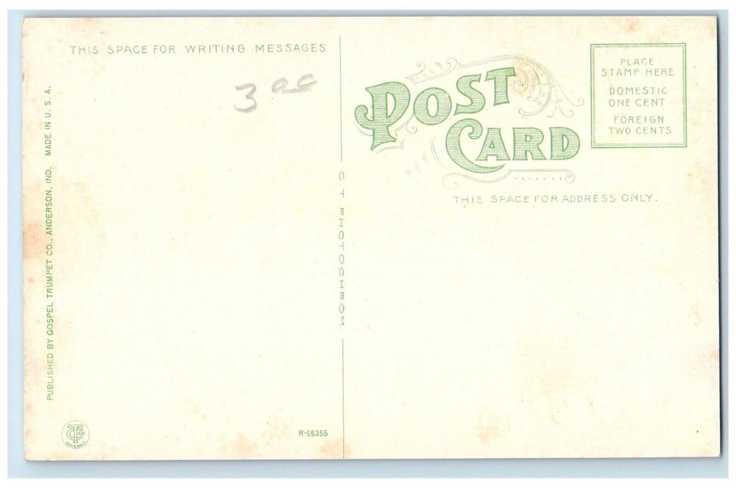 c1910 After Morning Service Annual Camp Meeting Crowd Anderson Indiana Postcard