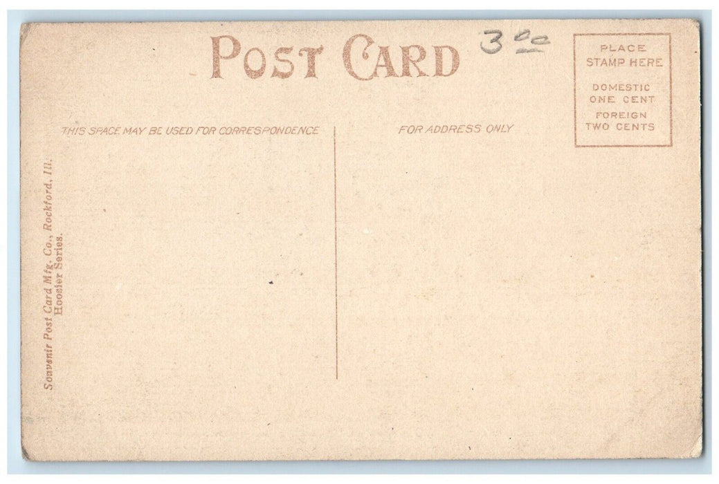 c1910 Mudlavia Hotel Indiana Mineral Springs Attica Indiana IN Antique Postcard