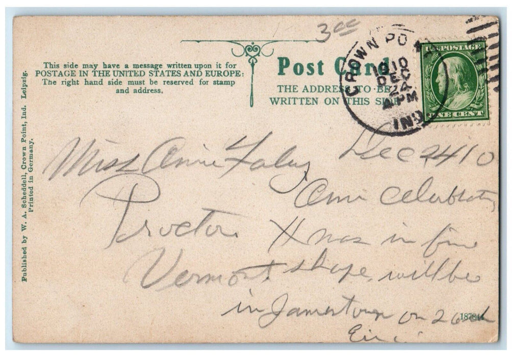 c1910 Lake County Fair Grounds Crown Point Indiana IN Vintage Antique Postcard