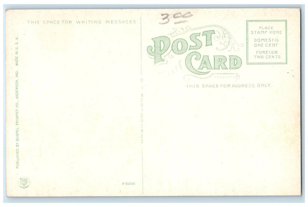 c1910 Exterior View Anderson Old People Home Building Anderson Indiana Postcard