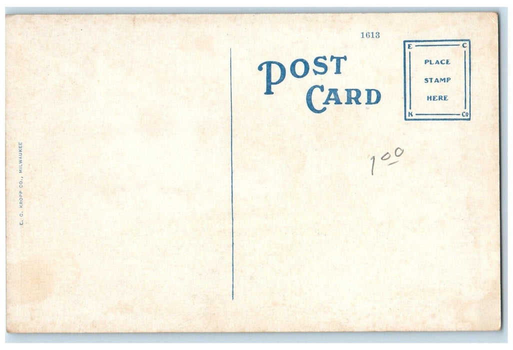 c1920 Porter County Court House Exterior Building Valparaiso Indiana IN Postcard