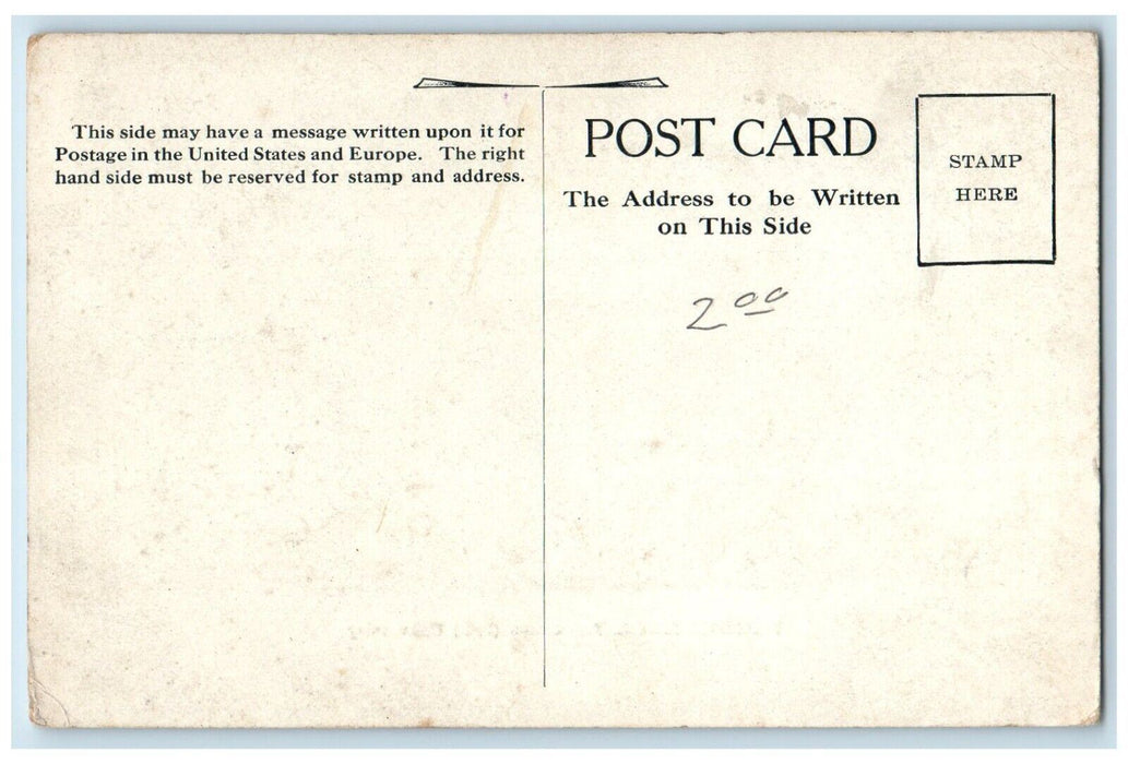 c1910 Lembke Hall Valparaiso Exterior Building Horse University Indiana Postcard